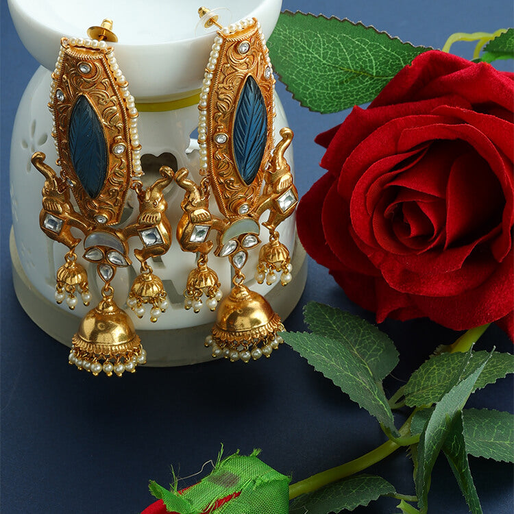 Amrapali 24-Karat Gold Earrings: A Timeless Statement of Elegance