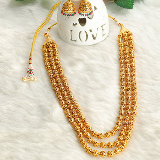 24 Karat Gold Plated Mala Set