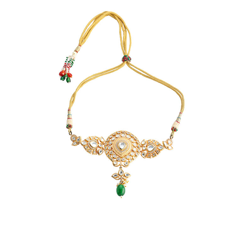 Elegant Tyani Kundan Choker Necklace Set