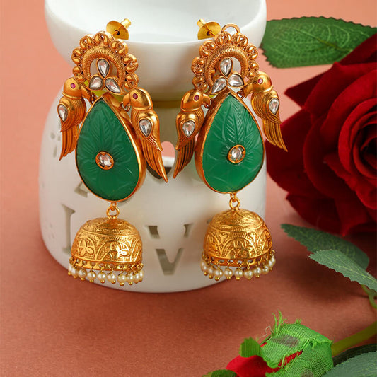 Gorgeous 24 Karat Gold Plated Amrapali Earrings