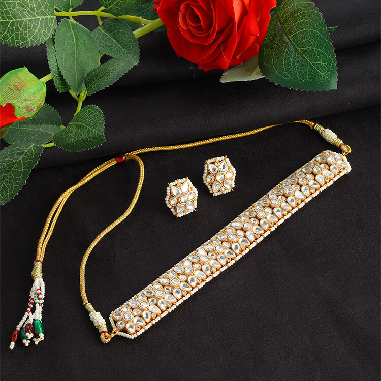 Exquisite Kundan Polki Choker Set