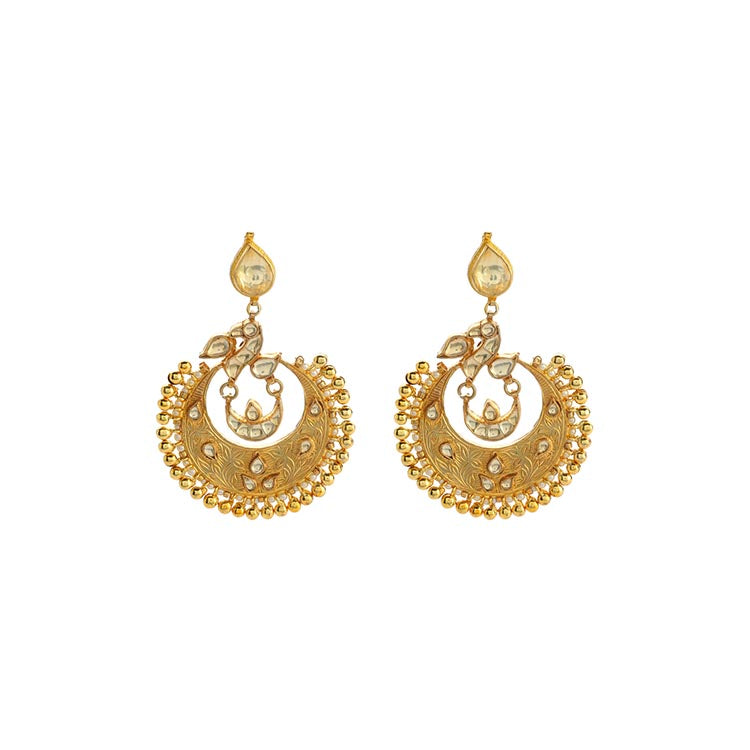 Exquisite Kundan Gold Earrings for Regal Style and Timeless Beauty