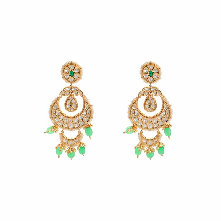 Tanyi Kundan Earrings - Timeless Beauty