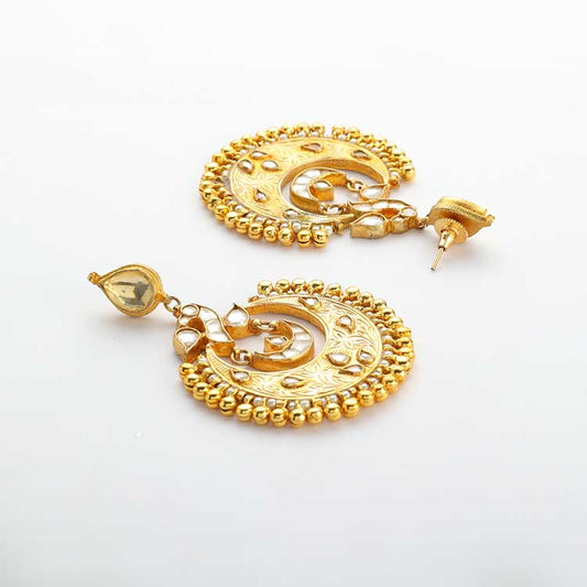 Exquisite Kundan Gold Earrings for Regal Style and Timeless Beauty