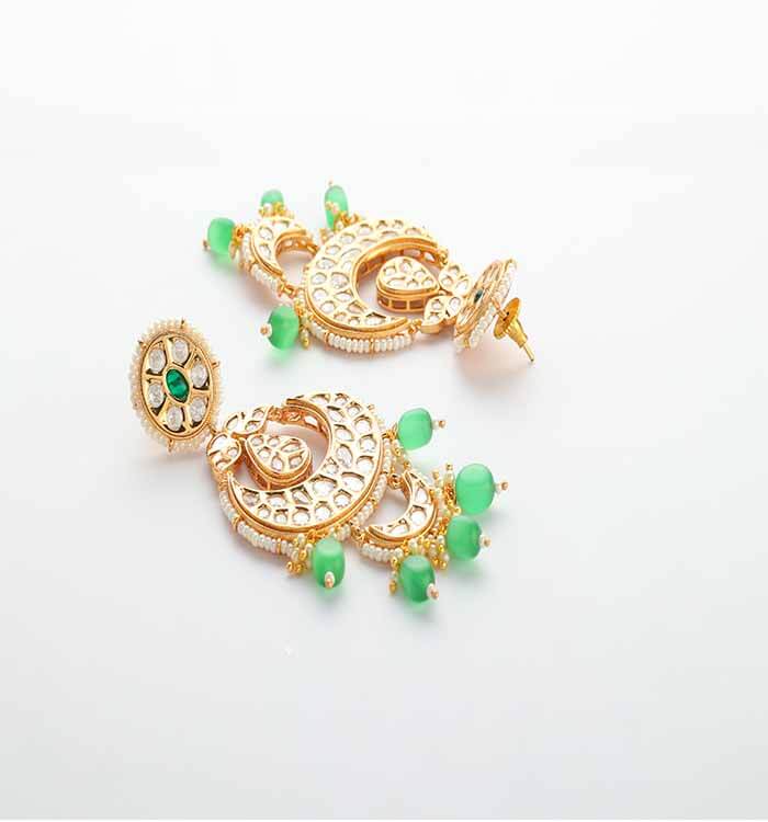 Tanyi Kundan Earrings - Timeless Beauty