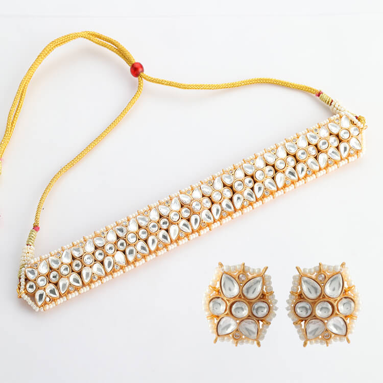 Exquisite Kundan Polki Choker Set